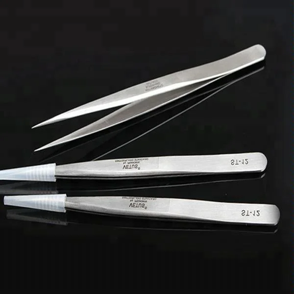 
Customized Stainless Steel Top Grade Private Label Eyelashes Extension Tweezers 