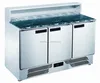 kitchen cabinets for salad display with stainless steel