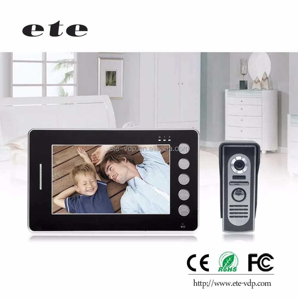 7 Inch 4 Wired Waterproof Covers Ccd Camera Door Camera Colour