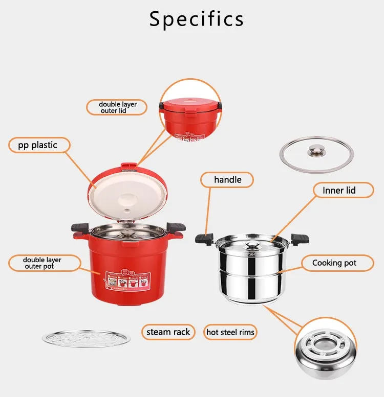 Hot Selling Thermal Cooker/thermal Rice Cooker/reboiling Cooking Pot 7l