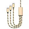 Volume Produce 3 In 1 Multi USB Mobile Phone Charging Cable