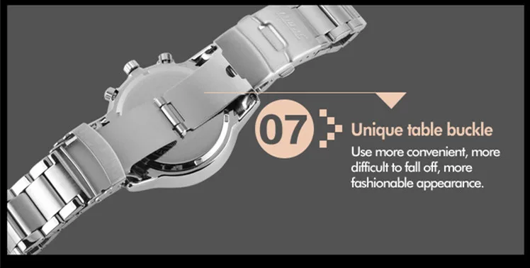 skmei 9097 original fashion waterproof stainless steel  relogio quartz brand watches men luxury