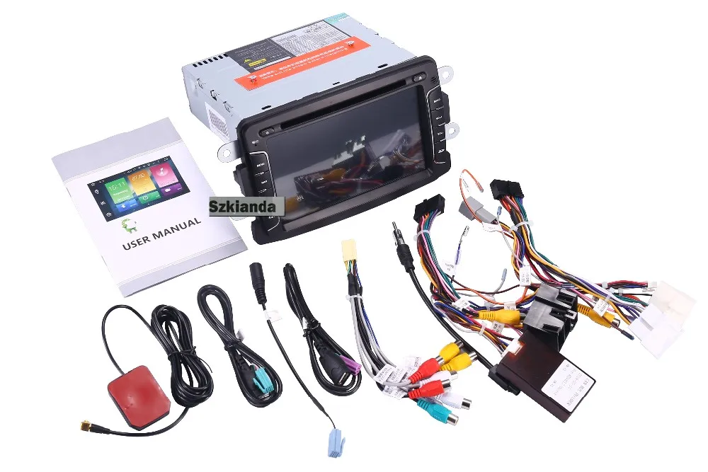 Top 7"android 8.1 car gps navigation For Renault Duster Dacia Sandero Capture Lada Xray 2 Logan 3G WIFI bsd radio stereo multimedia 20