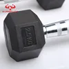 Complete in Specifications Black Rubber Hex Dumbbell