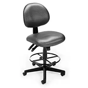 OFM 241-DK-TEA Elements 24 Hour Task Chair With Drafting Kit, Tweed Tea