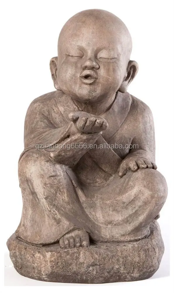 Grasslands Road Happy Praying Buddha Statue Figurine