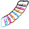 Trade Assurance Order 7.0*81*41mm 21.5g Uniform color flat type D Colorful long screw lock cap mountaineering carabiner hook