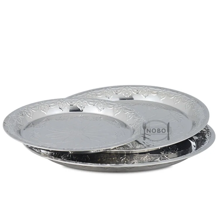 Moroccan Decor Tableware Tea Cocktail Tray Serving Silver Metal Round Large  Stainless Steel Serving Tray - Buy Moroccan Tray,Metal Moroccan Tray,Tea  Cocktail Serving Moroccan Tray Table Product on Alibaba.com