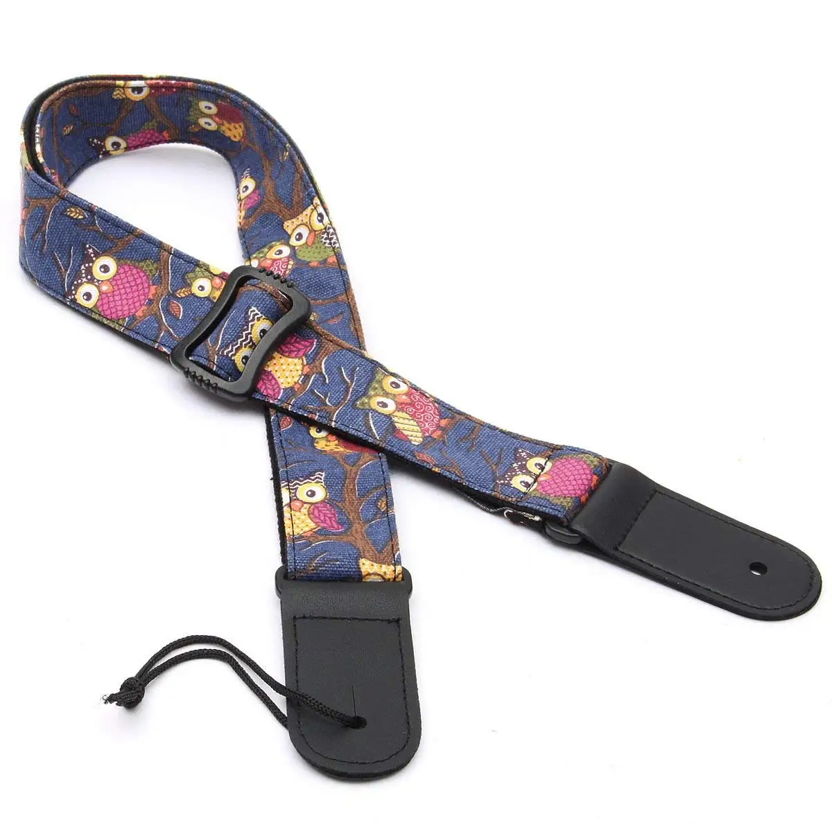 TOOGOO(R)Young Soft Denim Strap Adjustable For Electric Acoustic Guitar Owl