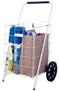 Apex Shopping Cart Plastic Rubber 12.8",15.5",17.5",21.3",21.5",21.5" H X 15.5" W X 12.8" D,35.6",35