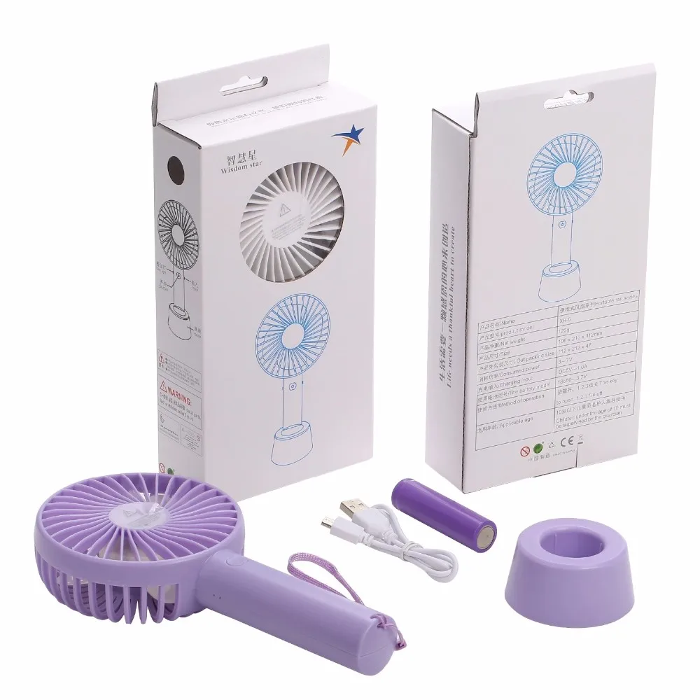 Wholesale Price Portable Electric Mini Battery Charger Table Fan With