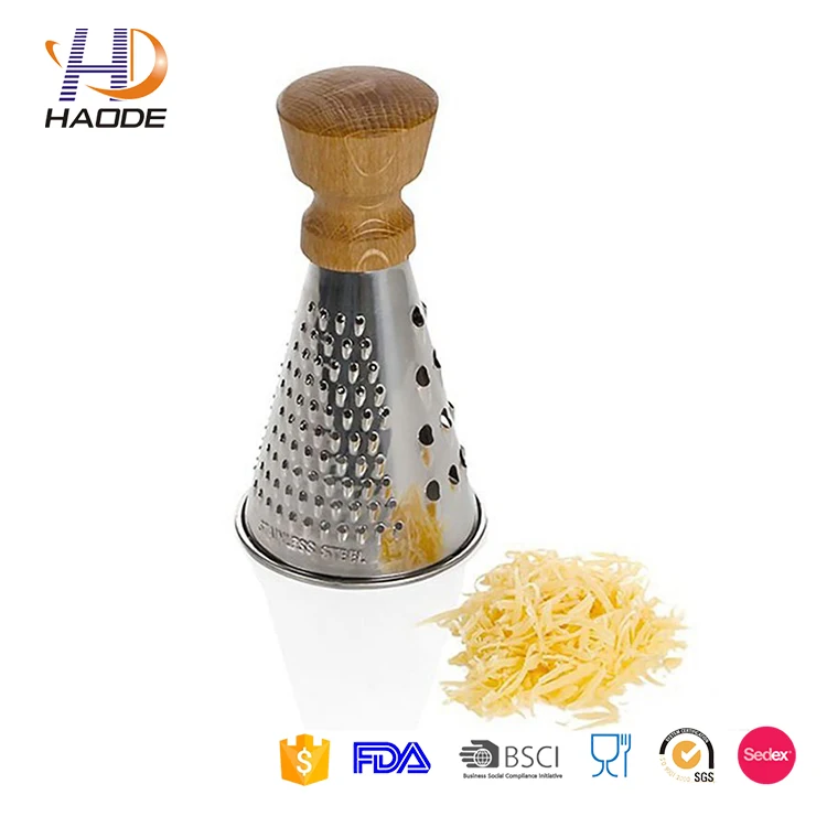 High Quality Stainless Steel Mini Vegetable Cheese Grater With Wooded