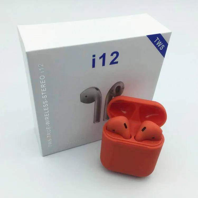 mini i12 TWS 1:1 earphones Wireless BT5.0 Super Stereo bass earbuds JL 6936 Upgraded Chipset With POP Up Function - ANKUX.COM