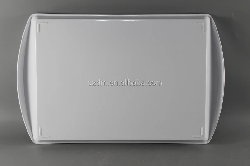17inch Mealmine food tray , Plastic serving tray turnup Handle