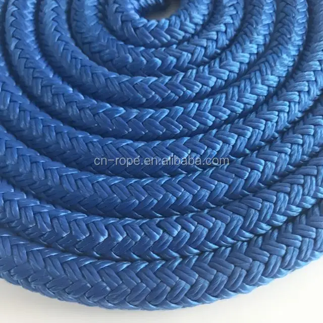 reflective nylon double braided marine rope dock line
