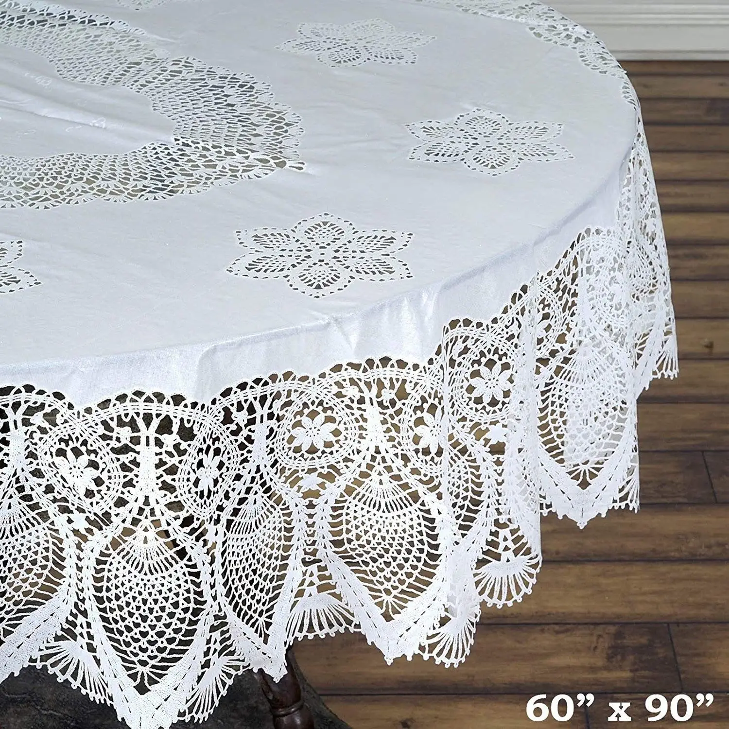 Скатерть Crochet Vinyl Tablecloth