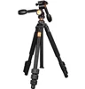Professional compact aluminum stand pan handle DSLR video digital camera tripod for mobile phone phorography live program