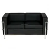 Top Quality PU Leather Sofa Living room Le Corbusier 2 seater LC2 sofa