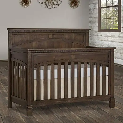 luxury royal wooden baby crib