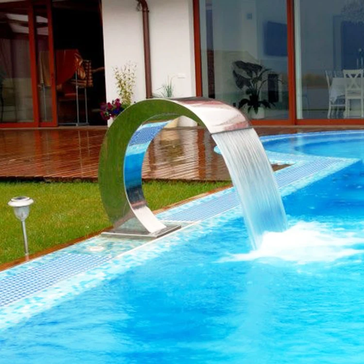 Guangzhou Manufacturer Stainless Steel 304 Pool Cascade Spa Jet Swimming Pool Waterfall Buy