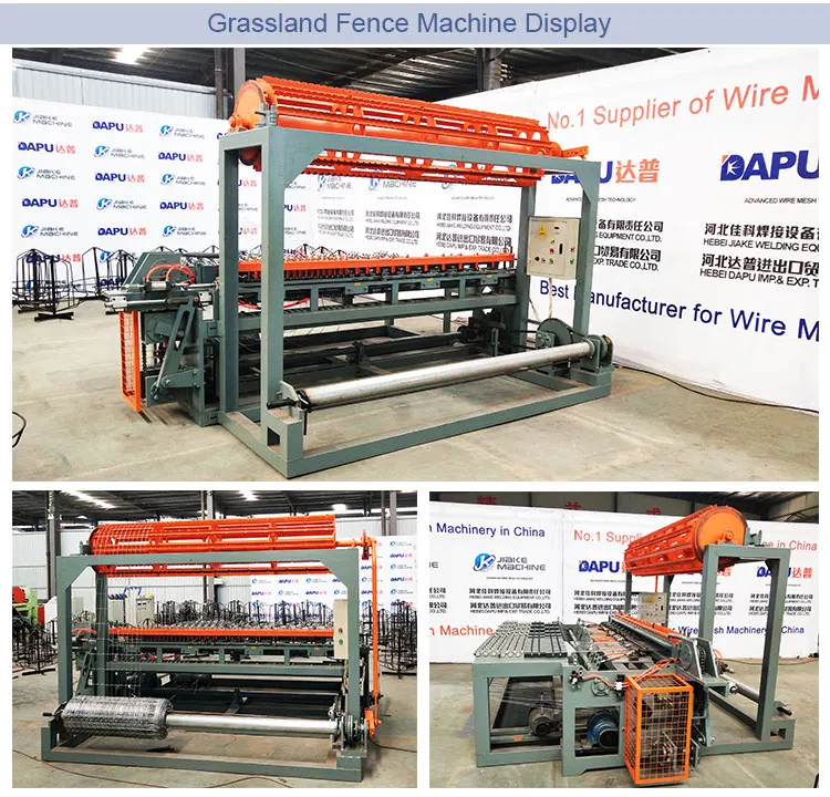 factory price automatic hinged joint cattle knot grassland fence machine