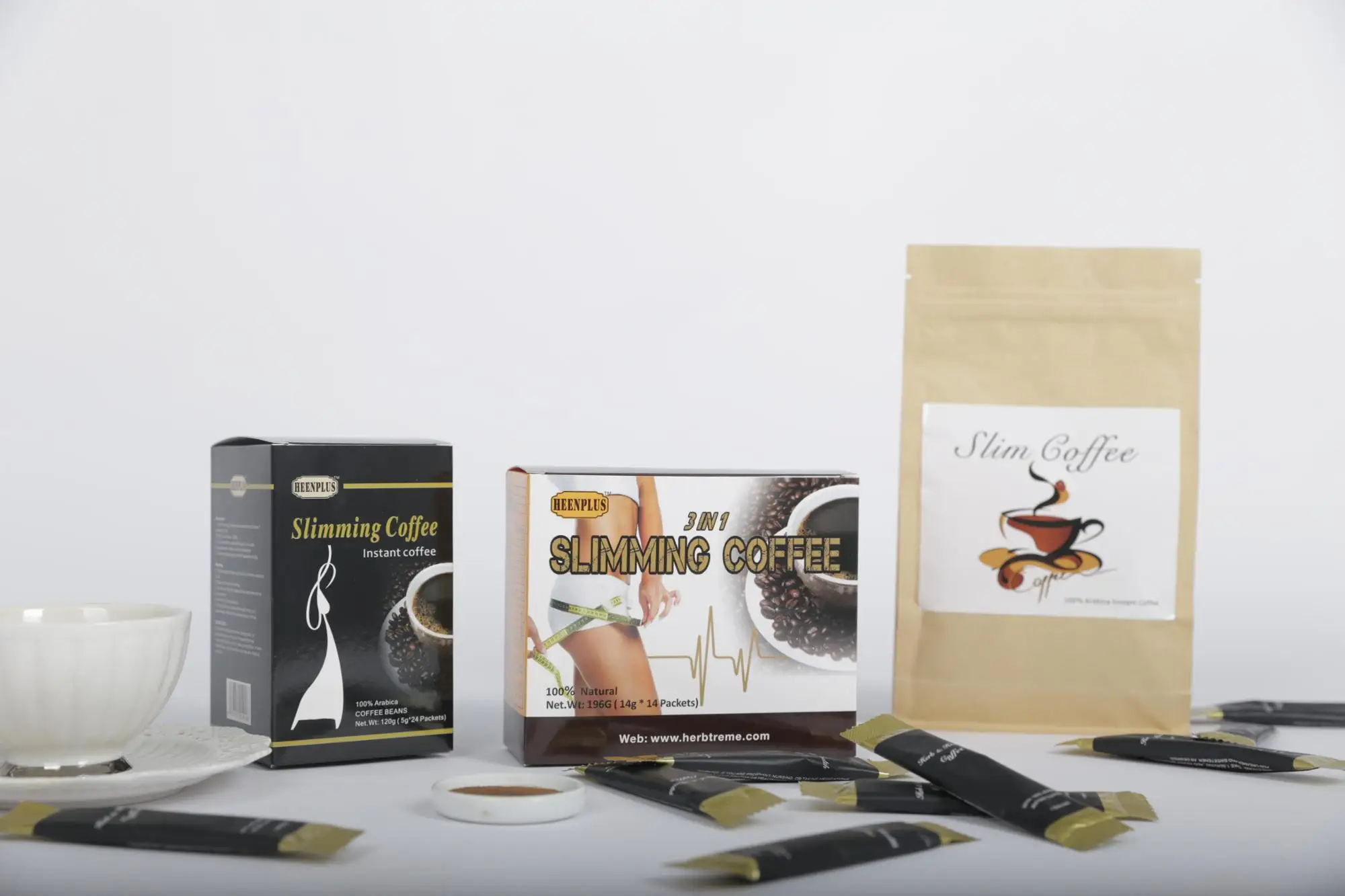 China fitness slimming black instant coffee