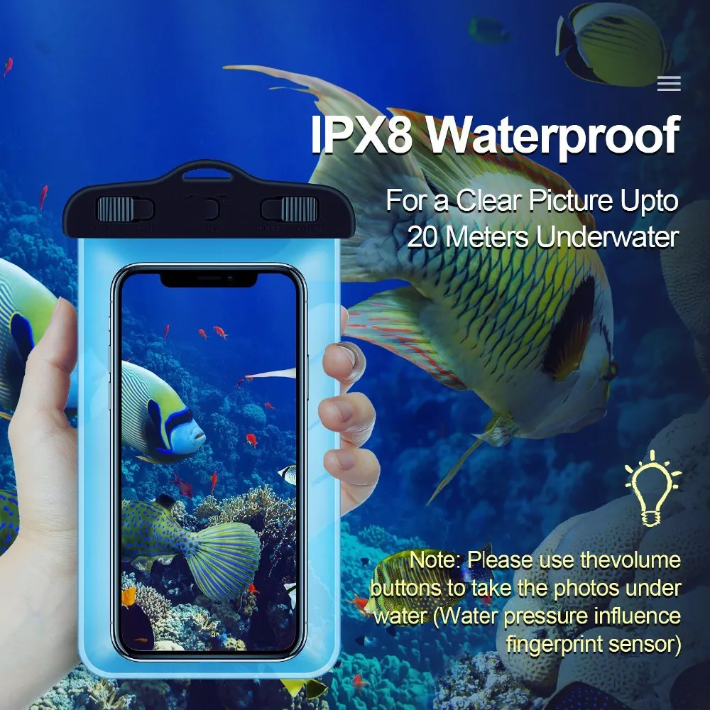 2019 IPX8 Custom Waterproof Cell Phone Case, Water Proof for iphone 7