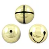 gold color 18mm personalized christmas bell decoration cross bells