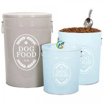 dog food storage tin
