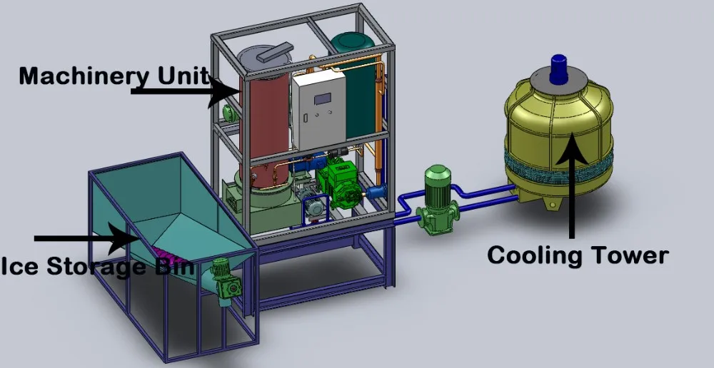 Ice Machine, KINGWELL, 1ton, 2ton, 3ton - detail 12