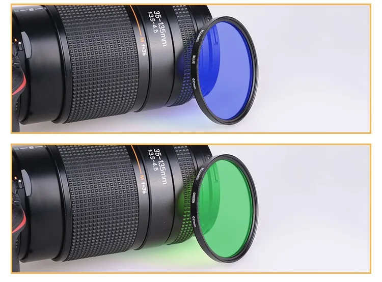 Yellow Filter Round Full Color Lens Filter 43mm 46mm 49mm 52mm 55mm