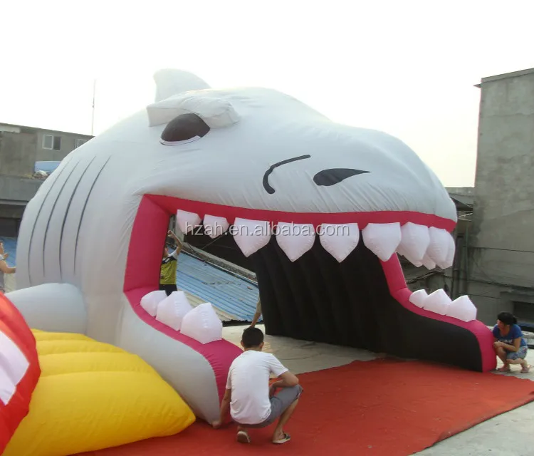 shark tent with tunnel