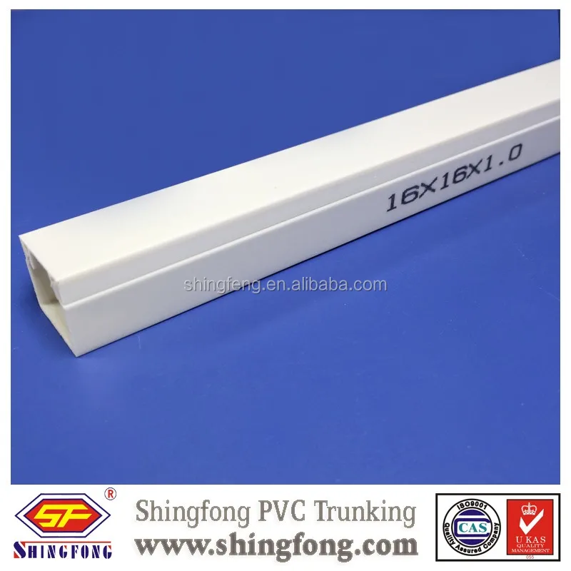 Shingfong White Pvc Trunking Size From 10x10mm To 200x100mm Buy White