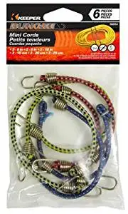 6 Piece Keeper 06054 Assorted Mini Bungee Cords