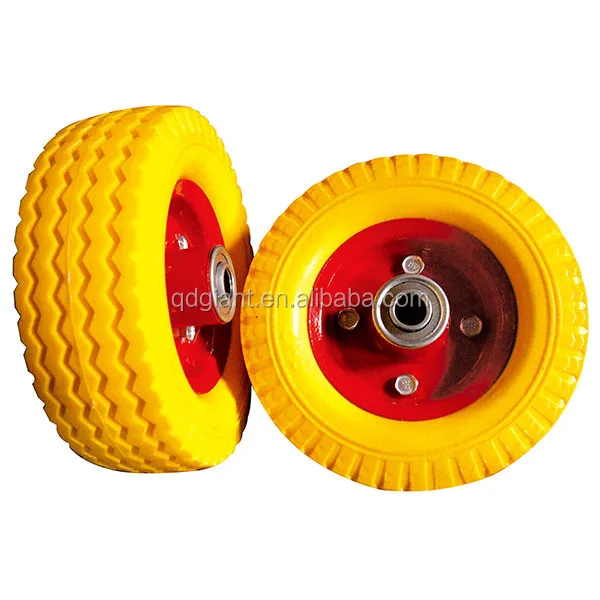 pu foam rubber wheels 6"X2"