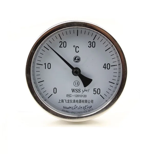 Axial Dial Bimetal Bimetallic Thermometer Strip Temperature Gauge