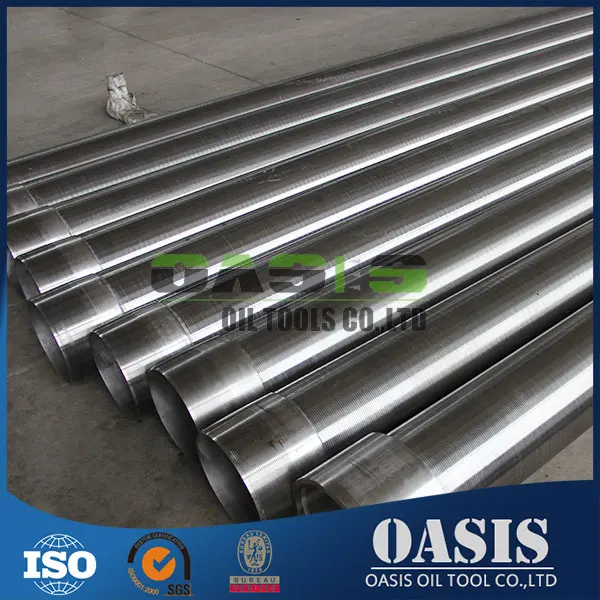 13 3/8" Stainless Steel 304L Reinforced Wire Wrapped Well Screens for Borehole Drilling
