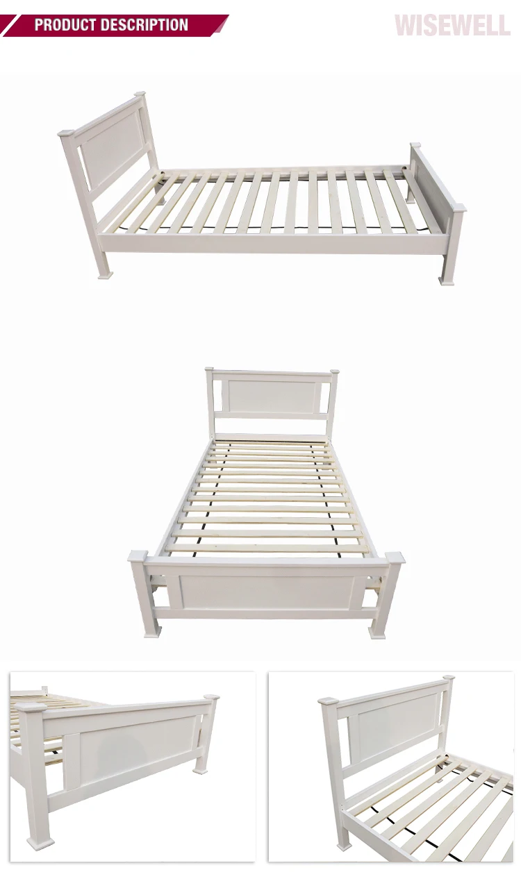 Simple Designs Modern Solid Wood Single Bed