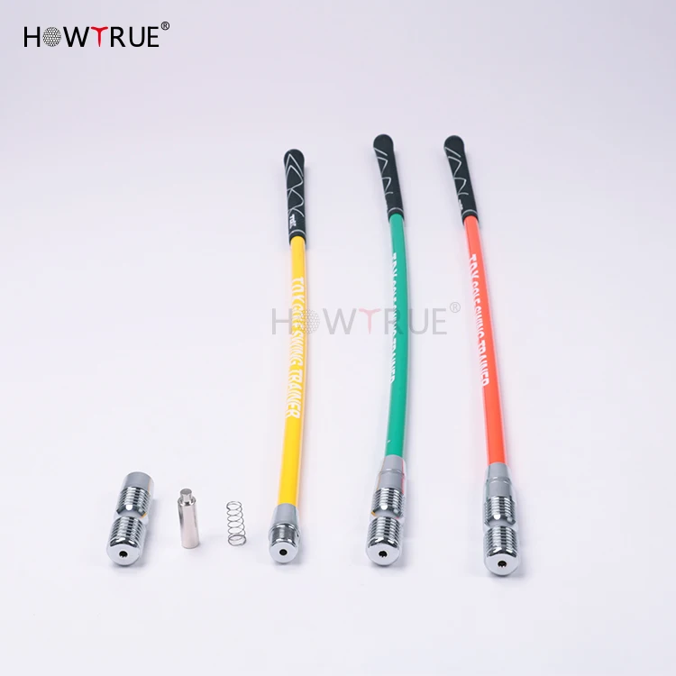 Golf Swing Trainer With Stainless Steel Weighting Top And Rubber