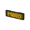 Global Language Programmable Rechargeable LED Message Badge LED Scrolling Sign