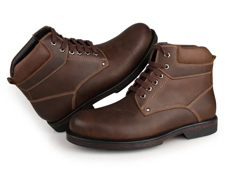 1003C8 J.M.D Genuine Leather Shoes Brown Comfortable Men's Boots