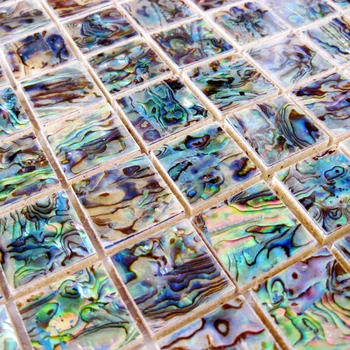 Green Abalone Mother Of Pearl Shell Mosaic Tile Green Abalone Mother Of Pearl Shell Mosaic Tile