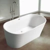 HS-A06 stone resin bath/ Artificial Stone Oval Bathtub Free Standing