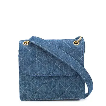 Versse Mini Sling Denim Half Flap Shoulder Bag Women Jean Bags Versse Mini Sling Denim Half Flap Shoulder Bag Women Jean Bags Handmade