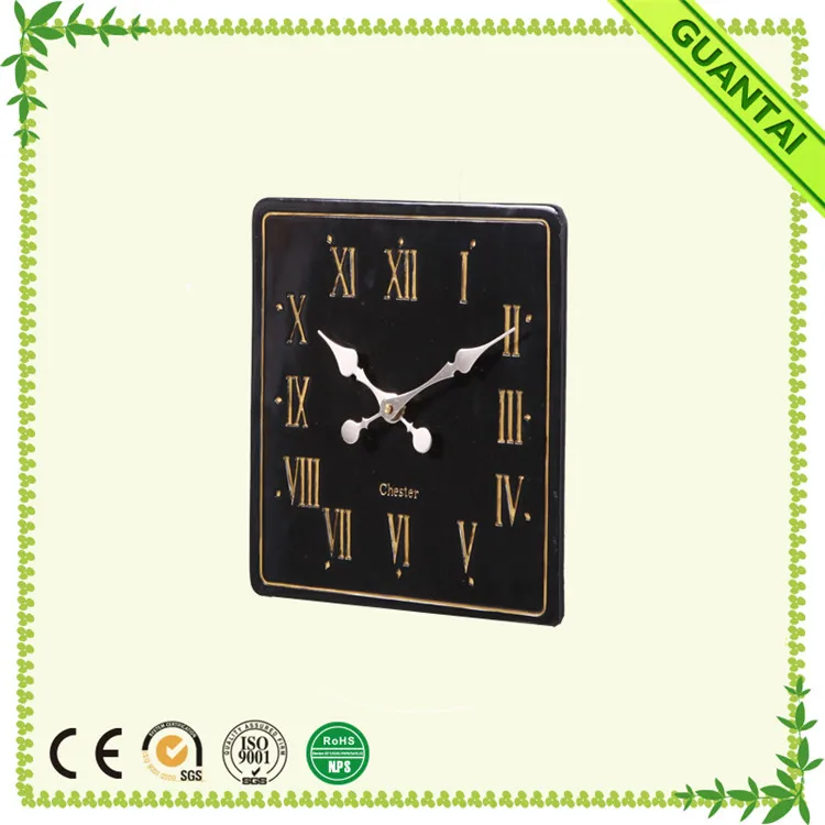 Cheap Waterproof Square Clocks Outdoor Garden Decorative Wall Clock
