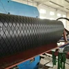Bend Rubber Diamond Pulley Lagging with cn bonding layer vulcanized on belt conveyor drum