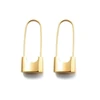 Custom Made Trendy 18 Carat Gold Plated Lock Tribal Statement Drop Nickle Free Earring Jewelry