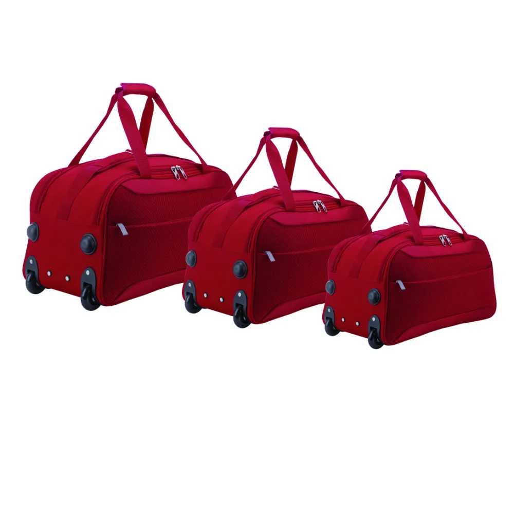 Unisex Canvas Sports Trolley Messager Duffle Casual Travel Bag,Outdoor Weekend Carry On Wheeled