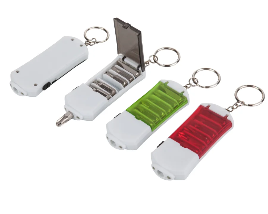Multifunctional Plastic Led Keychain Light,2 Led Sales Promotion Light