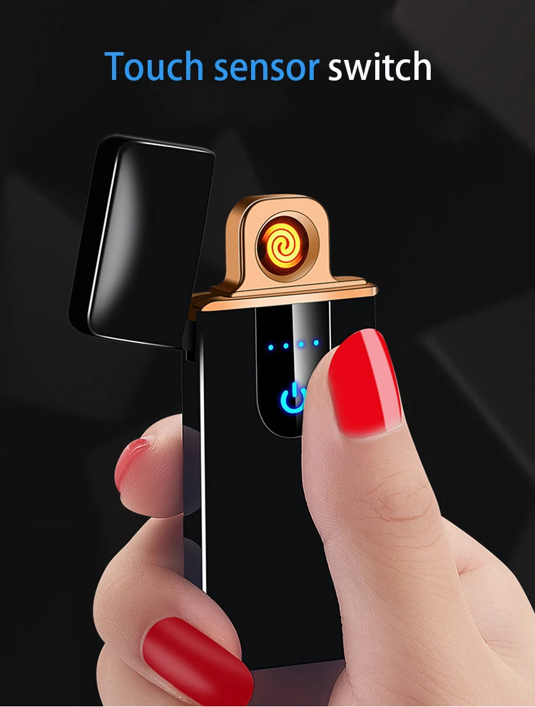 Wholesale Men's Gift Electric Lighter Rechargeable Cigarette Starter